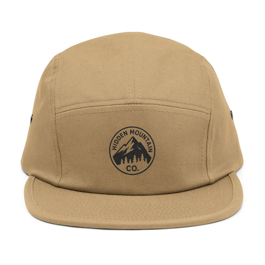 Embroidered 5 Panel Hidden Mountain Co. Hat